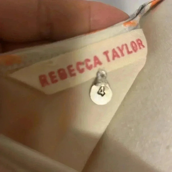 ❤️Host Picks❤️[4]Rebecca Taylor Misty Garden  Print Silk Blouse- NWOT - Picture 13 of 15